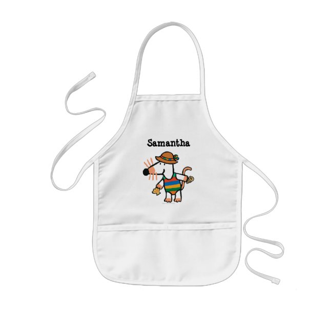 Maisy Collecting Shells At The Beach Kids Apron (Front)