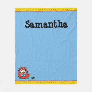 Maisy Drives a Cute Red Car Fleece Blanket