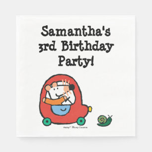 Maisy Drives a Cute Red Car Napkin