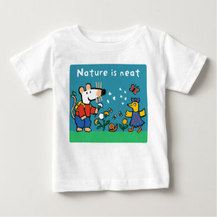 Maisy Nature is Neat, white text Baby T-Shirt