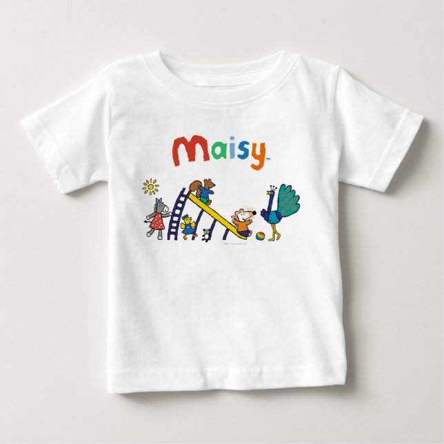 Maisy on the Playground with Friends Baby T-Shirt (Front)