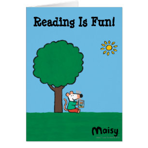 Maisy Reads Her Library Book Outside