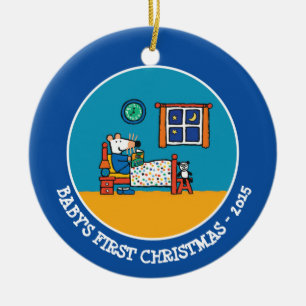 Maisy Ready for Bed Blue Pyjamas Ceramic Tree Decoration