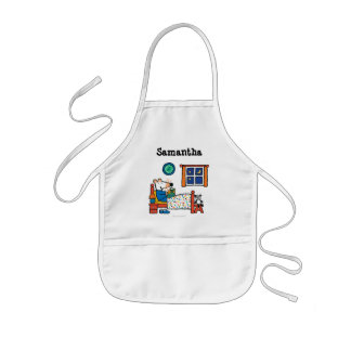 Maisy Ready for Bed Blue Pyjamas Kids Apron