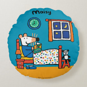 Maisy Ready for Bed Blue Pyjamas Round Cushion