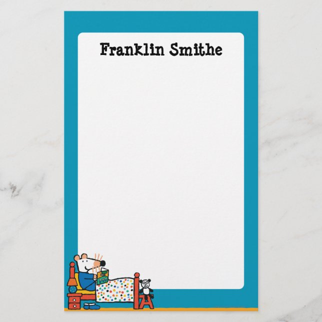 Maisy Ready for Bed Blue Pyjamas Stationery (Front)