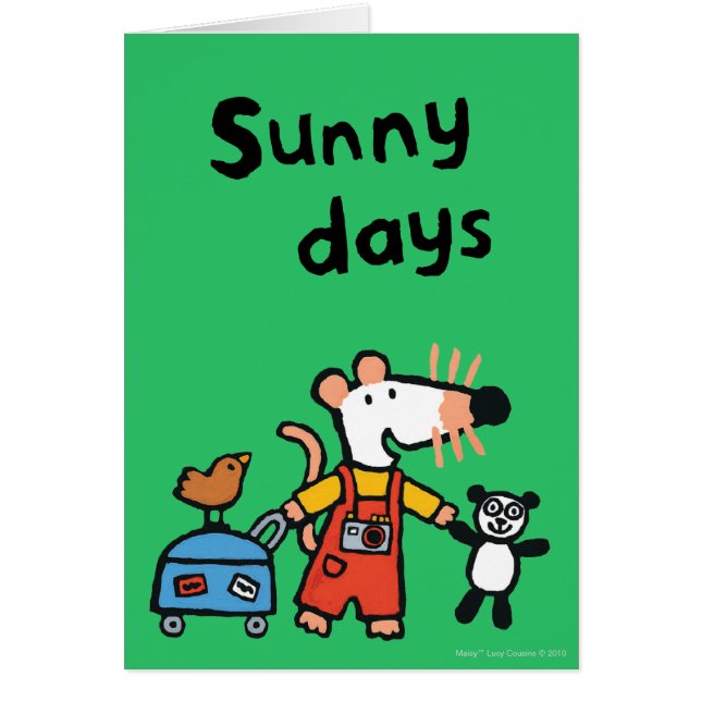 Maisy Ready for Vacation with Luggage (Front)