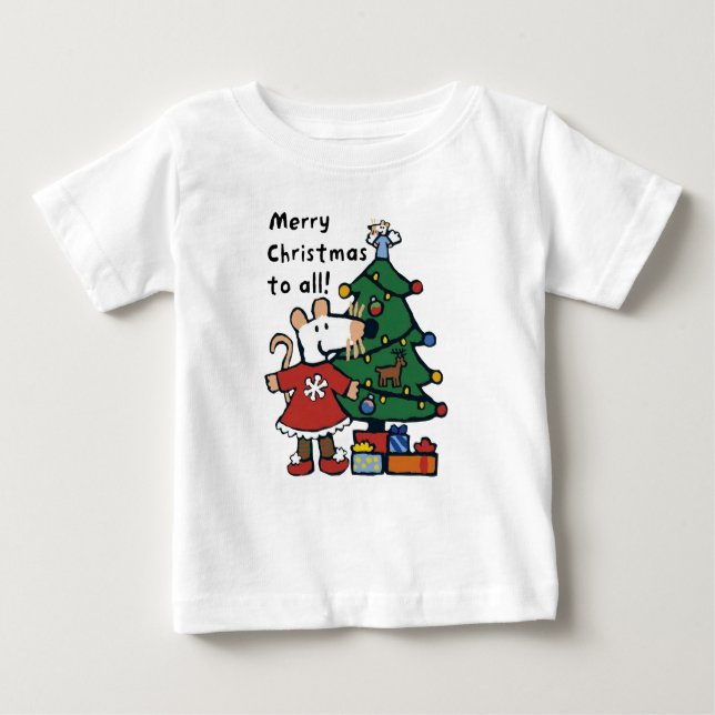 Maisy wishes you a Merry Christmas  Baby T-Shirt (Front)