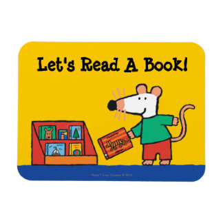 Maisy with Library Books Magnet