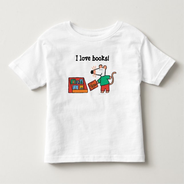 Maisy with Library Books Toddler T-Shirt (Front)