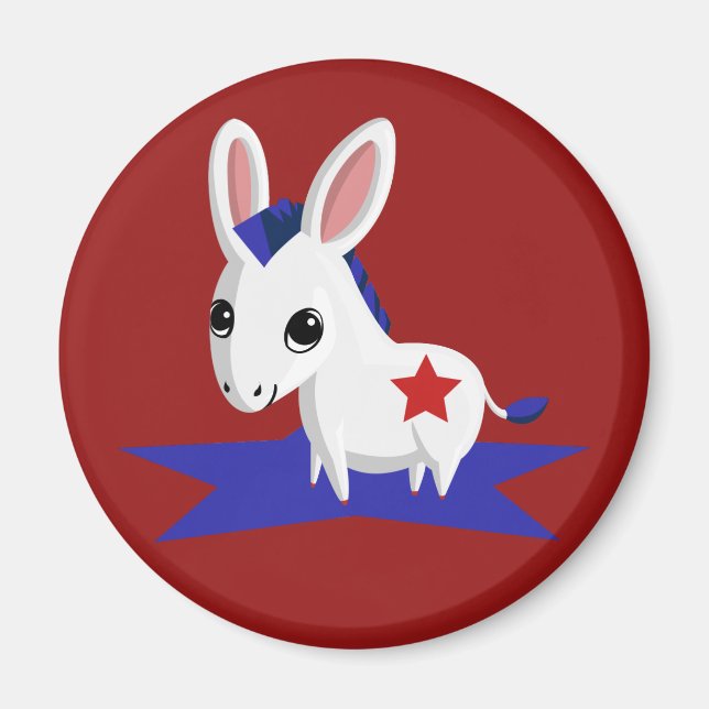 Maize the Democratic Donkey Magnet (Front)