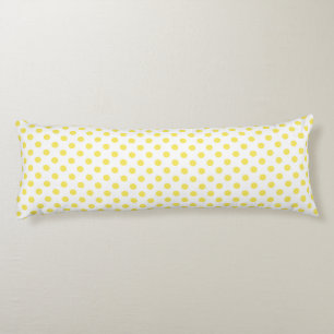Maize Yellow Polka Dots Circles Body Cushion