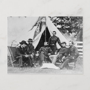 Maj. Gen. Philip Sheridan and his generals 1864 Postcard