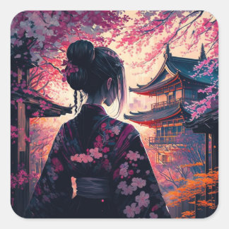 Maja Kerry blossoms - sticker