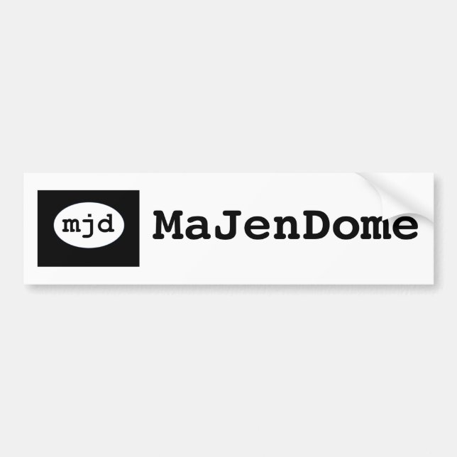 MaJenDome Bumper Sticker (Front)