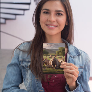 Majestic Aardvark Roaming Green Landscape Postcard