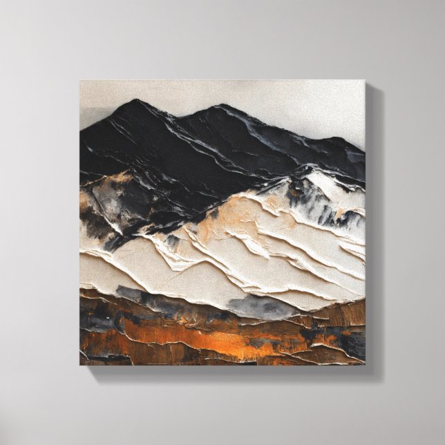  Majestic Abstract Mountain Landscape Art Print  (Front)