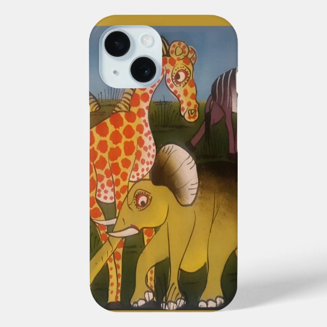 Majestic African Wildlife: A Beautiful Painting. Case-Mate iPhone Case (Back)