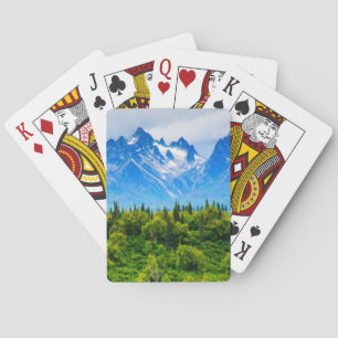 Majestic Alaska Mountains Playing Cards