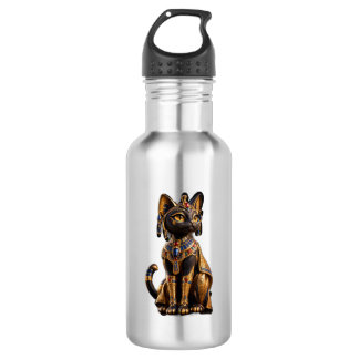 Majestic Ancient Egyptian Cat Golden Armour Water 532 Ml Water Bottle