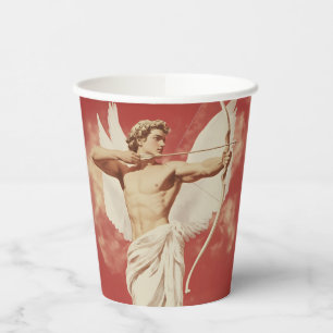 Majestic Angelic Archer - A Symbol of Love and Pas Paper Cups