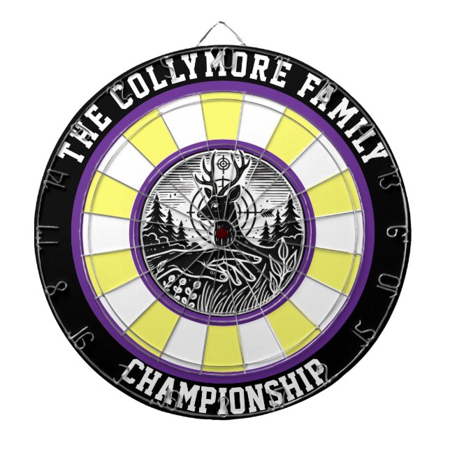 Majestic Antlered Deer Artwork Dartboard (Front)