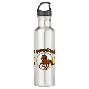 **Majestic Arabian Horse in the Golden Desert** 710 Ml Water Bottle