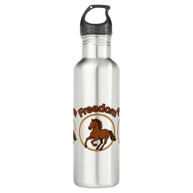 **Majestic Arabian Horse in the Golden Desert** 710 Ml Water Bottle (Front)