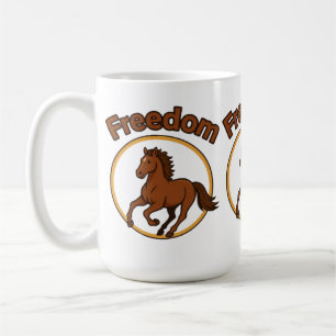 **Majestic Arabian Horse in the Golden Desert** Coffee Mug
