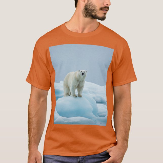 Majestic Arctic Polar Bear T-shirt Design (Front)