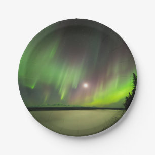 Majestic Aurora Paper Plate