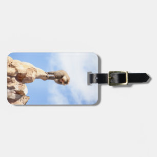 Majestic Baboon on Mountain Peak Luggage Tag