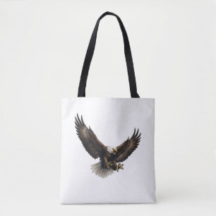 Majestic Bald Eagle Graphic Tote Bag