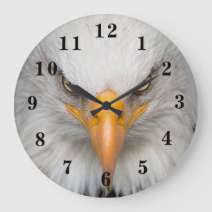 Majestic Bald Eagle Large Clock