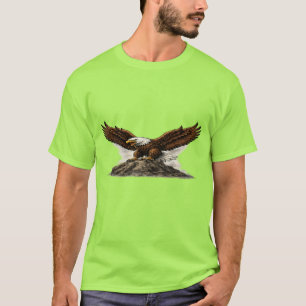 Majestic Bald Eagle on Rock Graphic T-Shirt