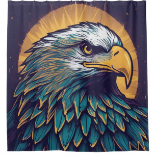 Majestic Bald Eagle Shower Curtain