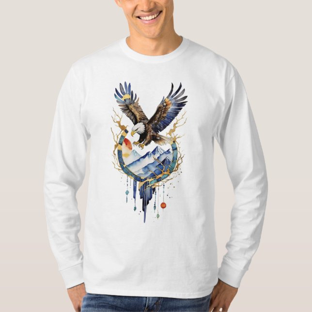 Majestic Bald Eagle – Symbol of Power & Freedom T- T-Shirt (Front)