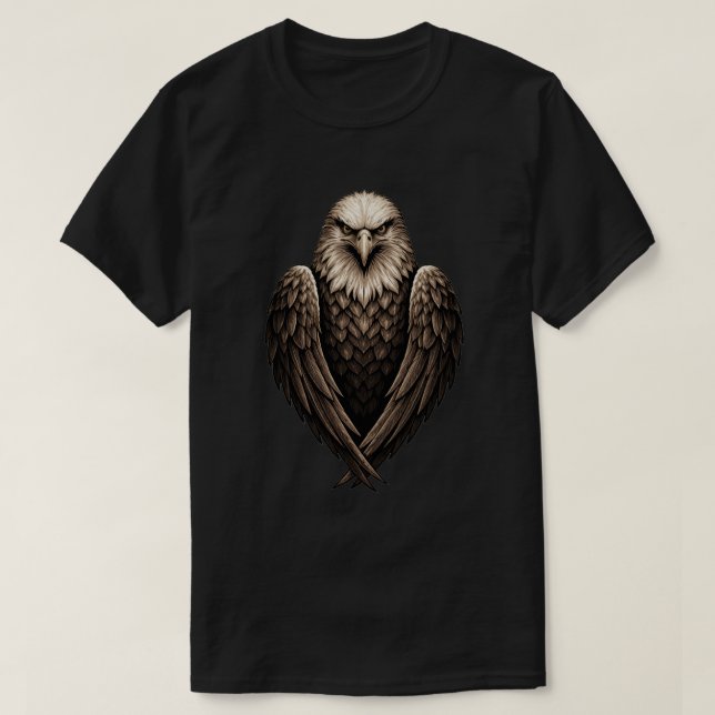Majestic Bald Eagle  T-Shirt (Design Front)