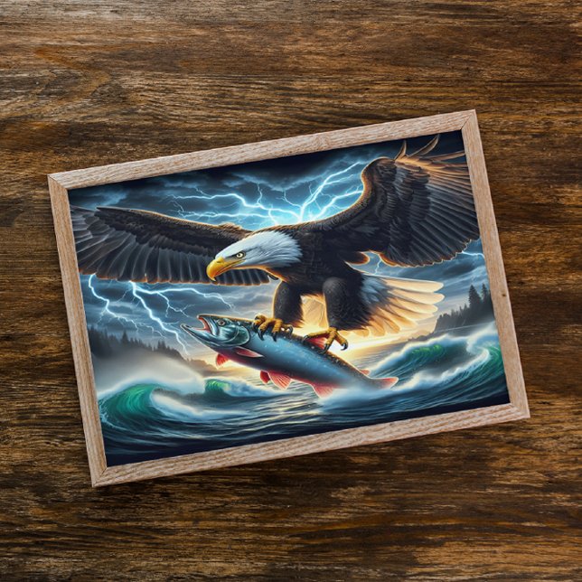 Majestic Bald Eagles Hunter  Poster (Creator Uploaded)