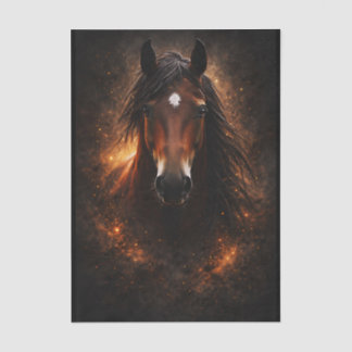 Majestic Bay Horse, Golden Glow FH2L Decoupage Tissue Paper
