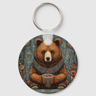 Majestic bear key ring