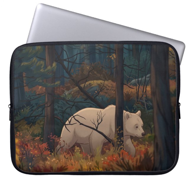 MAJESTIC BEAR  LAPTOP SLEEVE (Front)