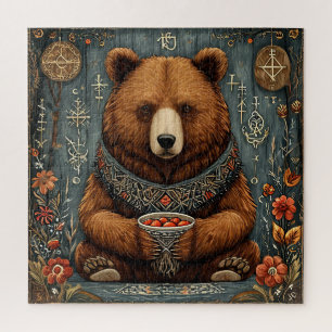 🐻 Majestic Bear With Mystical Necklace For Puzzle