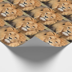 Majestic, Beautiful, Regal Lion Wrapping Paper
