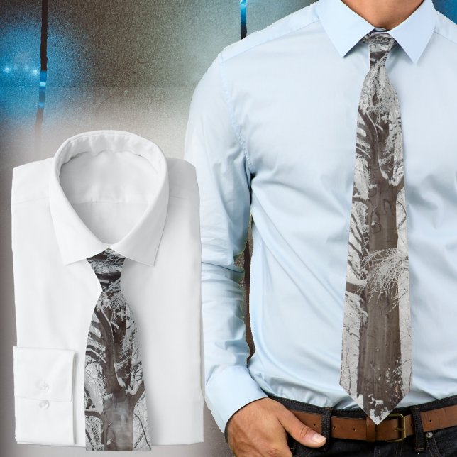 Majestic beech tree in the winter forest tie (Creator Uploaded)