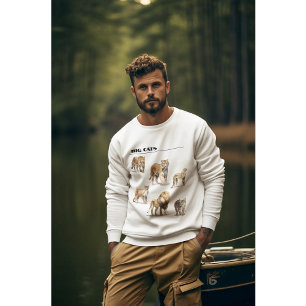 Majestic Big Cats Collection Wildlife& Animal love Sweatshirt