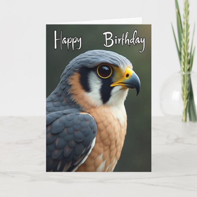 Majestic Bird Birthday Card (Front)