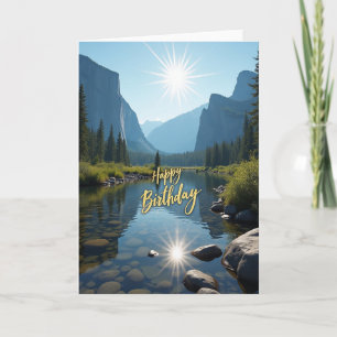 Majestic Birthday River Rocks Card