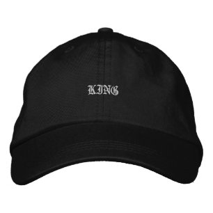 Majestic Black Adjustable Hat Featuring King Name 