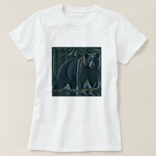 Majestic Black Bear Of The North Woods T-Shirt